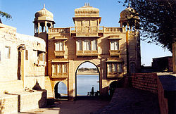 Rajasthan has a rich and colorful history making it one of the most popular tourist destinations in India. Shown here is an ancient ruin in Jaisalmer, Rajasthan.